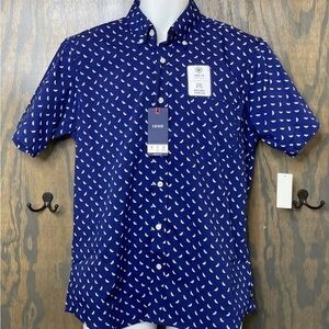 COPY - IZOD Mens large tallWatermelon All Over Print Navy Blue Cool FX  Fit NEW